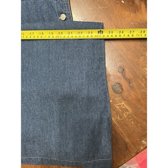 UM & Company Vintage Y2K Overalls Jumper Dress Womens M Blue Denim Grunge Modest - Picture 8 of 11